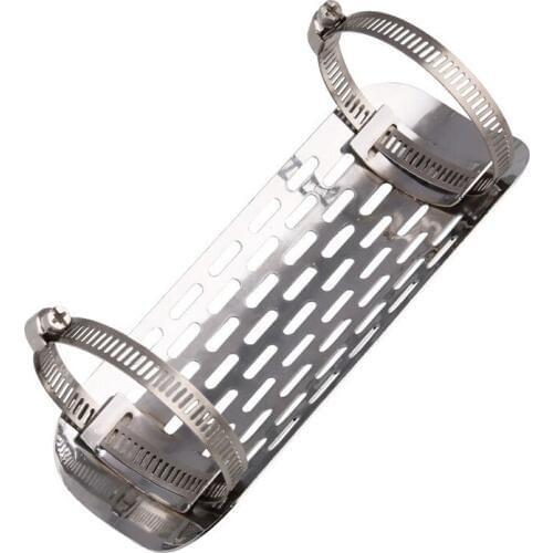 Chromed Exhaust Muffler Pipe Heat Shield Cover Heel Guard Motorcycle Accessories PR Sale