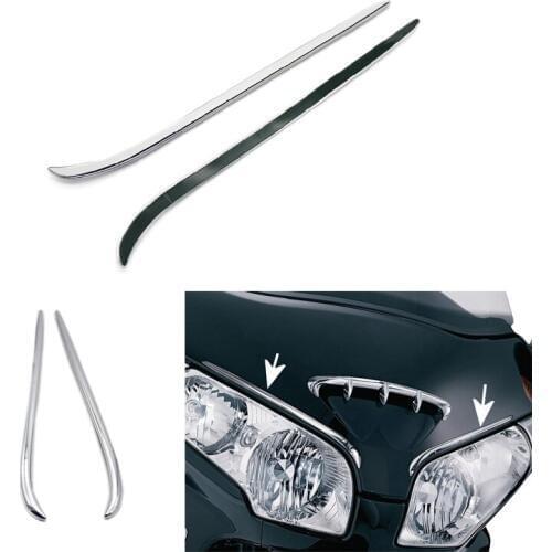 For Honda Gold Wing GL1800 2001-2011 08 09 10 Chrome Fairing Eyebrows Trim
