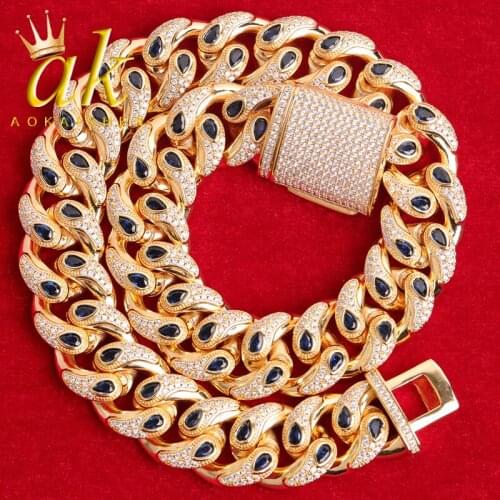 Miami Cuban Chain Real Gold Plated Men Hip Hop Jewelry