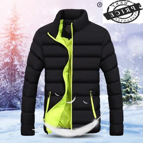 Men Winter Jacket Clothes 2021 Korean Thick Warm Streetwear Down Cotton Coat Fashion Mens Winter Jacket Hiver Parka aa13