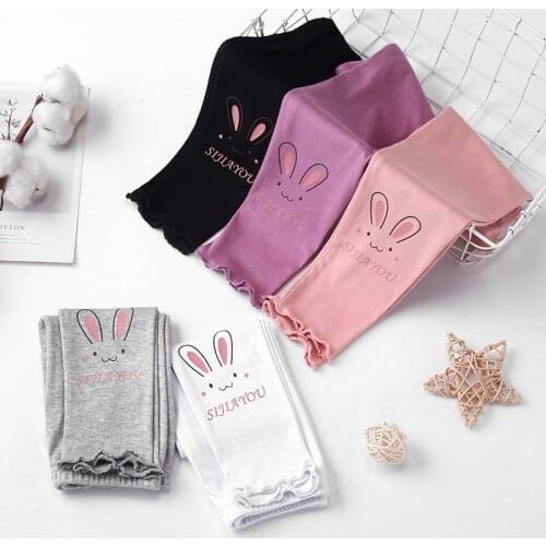 Girls' Leggings Spring and Autumn Models Outer Wear Plus Velvet Padded Kids Leggings Winter Pants