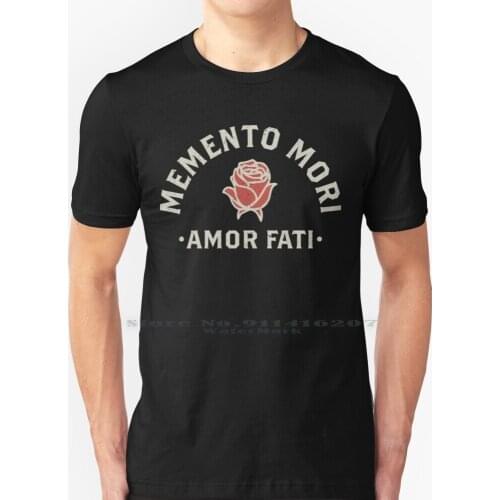 Memento Mori Amor Fati | Stoic Quote | Unisex T Shirt T Shirt 100% Pure Cotton Memento Vevere Memento Mori Amor Fati Stoic