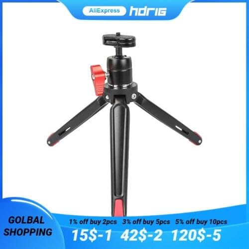 HDRiG Mini Ball Head With Table Tripod For DSLR Camera Smartphone Shooting Universal Photography Accessories Photo Studio