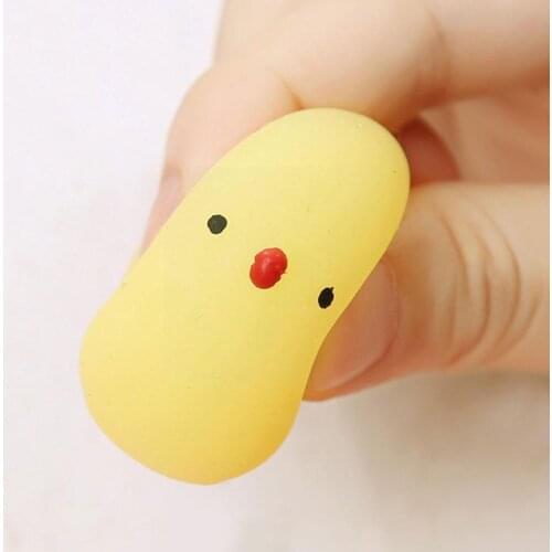 Mini Squishy Toy Yellow Chicken Anti-stress Cute Joke For Kids Fun Decompression Squishy Stress Anty Toys Adults Mochi Mini J8U4