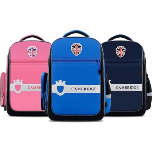 Fashionable ChildrenS School Bag Spine-Protective Waterproof Backpack For Boys Girls KidS Color-Blocking Mochila Infantil