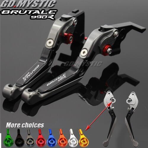 Motorcycle Folding Extendable CNC Moto Adjustable Clutch Brake Levers For MV Agusta Brutale 990R 990 R 2010-2012