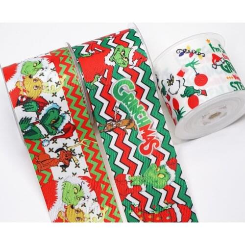 Cartoon Grosgrain/Satin Ribbon Cartoons Printed Ribbon For Crafts Decoration Bow 10Yards 45571