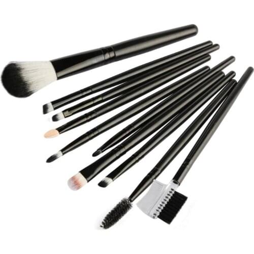 10 PCS Makeup Brushes Kit Set Eye Shadow Eyebrow Foundation Powder Brush Synthetic Hair Cosmetic Make up Brushes