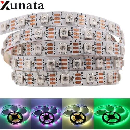 New Arrival 5M WS2812B LED Strip Light IP65 Waterproof 150LEDS 300LEDS LED Tape White PCB Decoration for Home Bar Holiday