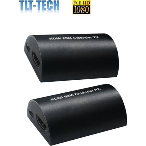 One pair 60M HDMI To Ethernet RJ45 Extender Converter Over cat5 cat6 cat7 full hd 1080p 60Hz