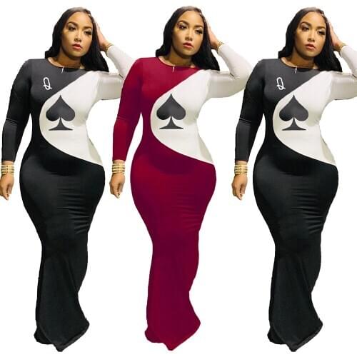 Print Africa Dress Dashiki African Dresses for Women Christmas Contrast Color Bodycon Long Maxi Dress Bazin Robe Africaine Femme