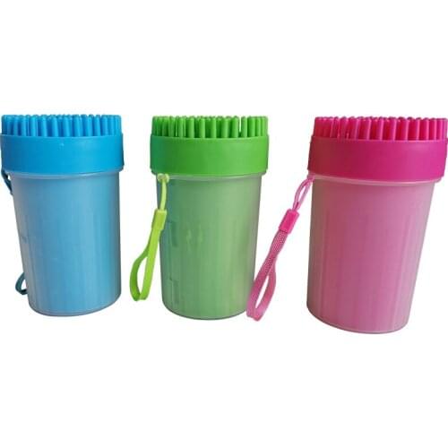 Pet Foot Washer Cup Paw Clean Brush Quickly Wash Dirty Cat Foot Cleaning Bucket Dog Paw Cleaner Cup Soft Silicone Combs Portable