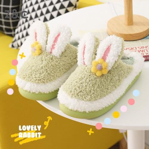 Cotton Slippers Womens Winter Cute Online Celebrity Indoor Home Warm Non-Slip Month Couple Plush Slippers Mens Women Shoes