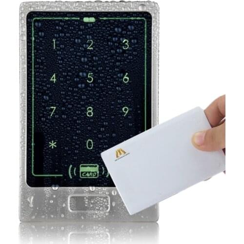 Waterproof With Keyboard Proximity 13.56MHz Card Reader Without Software Single Door Lock M13B Access Control With 10pcs Keyfob