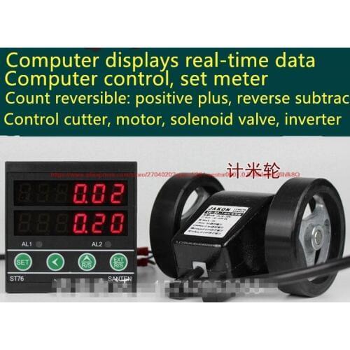 Roller type high precision digital display electronic meter intelligent counter infrared sensor