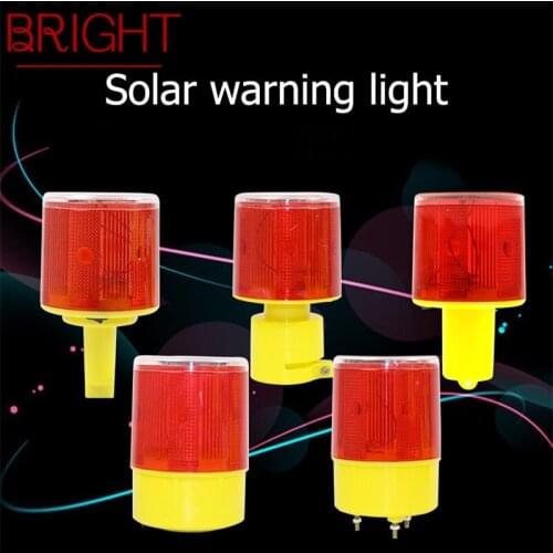 BRIGHT Solar Indicator Lights LED 2 Pack Flashing Traffic Construction Signal Light