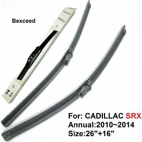 1 Set 26"+16" High Quality Bexceed of Car windshield flat wiper blade for CADILLAC SRX