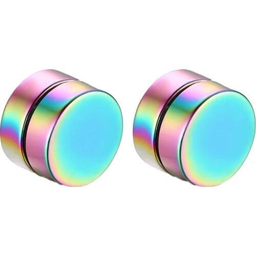 1 Piece!!! Fashion Stronge Magnet Magnetic Ear Stud Non Piercing Clip Black Earrings Fake Earrings Gift for Boyfriend Lover