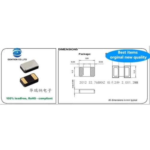 10pcs 100% orginal new NX2012SA STM32 2012 small size 32.768K 32.768KHZ 6PF 7PF special crystal