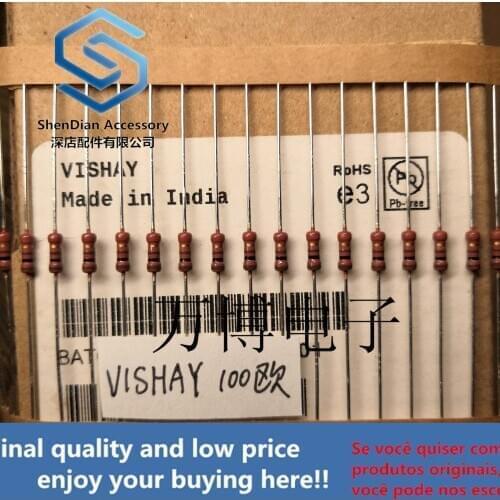 10pcs only orginal new can resistance 1/4W 0.25W 100 ohm 100R