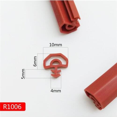 50 meters silicon rubber sealing strips crash soundproof door thong strip door/ window sealed slot type square premium