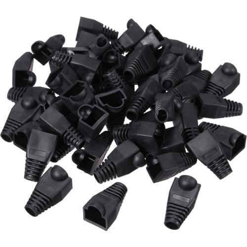 50x Plastic Boot Cap Plug Head for RJ45 Cat5/6 Cable Modular Connector Network