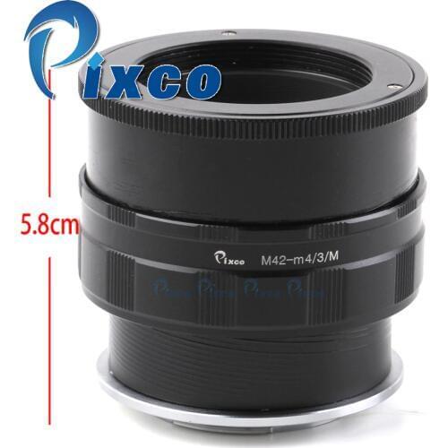 Pixco M39 -M4/3/M Adjustable Macro to infinity Lens Adapter for M39 Lens to Micro M4/3 Mount Cameras for Panasonic for Olympus