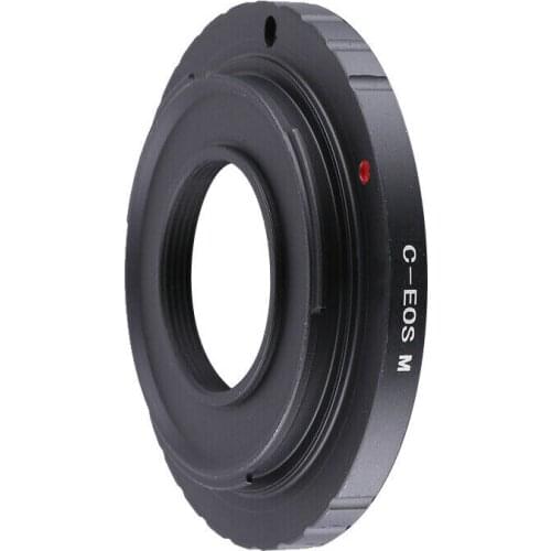 C-EOSM Adapter For C mount 16mm 1/2" CCTV lens To Canon EF-M EOS M M5 M10 Camera