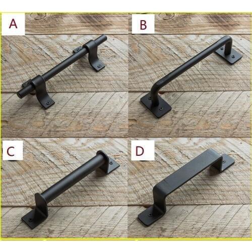 Black Country Barn Sliding Door Pull Hardware Antique Vintage