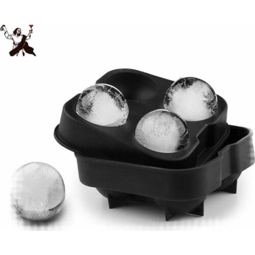 Food Grade Quadruple Ice Hockey Mould Whiskey Ice Mould Silica Gel Ice Lattice Mould Creative Ball Ice Mould Bar Tools