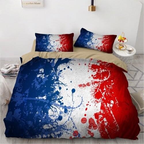 3 Pieces National Flag Bedding Set 3D Print Colorful Duvet Cover Twin Queen King Quilt Cover US/AU/EU Bedlinen