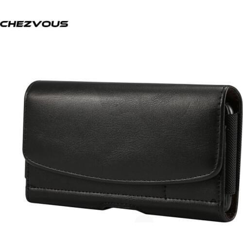 Belt Clip Holster Leather Case for iPhone 11 11pro max for Samsung Note10+ S10+ Huawei mate 20 20pro Xiaomi Max with Card Holder