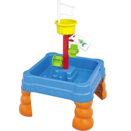 2021 Creative Baby Summer Sand And Water Table Box Baby Kids Children Outdoor Beach Waterwheel Toys Family Play Set