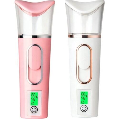 LCD Display 2In1Mini Facial Steamer Skin Test USB Nano Mister Sprayer Deep Hydrating Skin Care Nebulizer 38ML