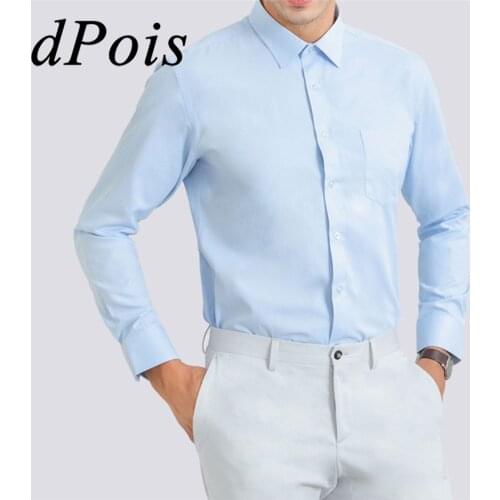 Men Classic Suit Shirt Long Sleeve Button Down Gentleman Dress Shirt Wedding Party Office Meeting Business Suits Mens Shirts