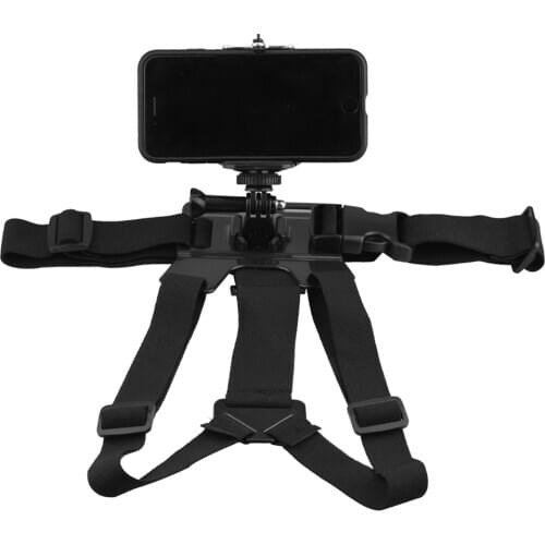 Chest Mount Harness Strap ABS Body Tripod Mount Belt for Smartphone Action Camera Shooting