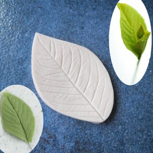 Single Leaf DIY Fondant Silicone Mould Rose Leaf Cake Decoration Silicone Mold Chocolate A1052
