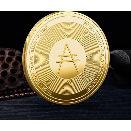 Plated Cardano ADA Coin Cryptocurrency Physical Collection metal coin