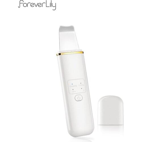 Skin Scrubber Ultrasonic Ion Facial Deep Pore Peeling Cleaning Device Peeling Shovel Exfoliating Blackhead Removal Face Lifting