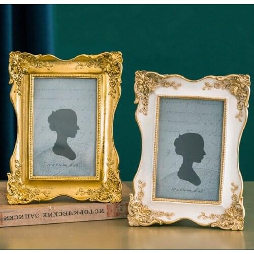 Light luxury elegant palace princess wind retro Phnom Penh carved six-inch European photo frame