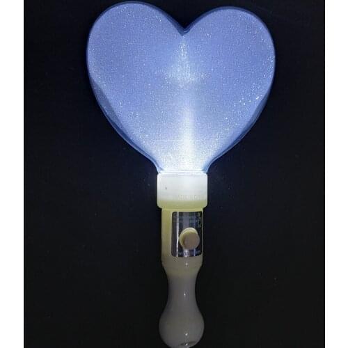 LED Flashing Light Up Stick Glow Wand Pink Heart Concert Props Accessory Birthday Party Concert Favor for Children Adult Gifts