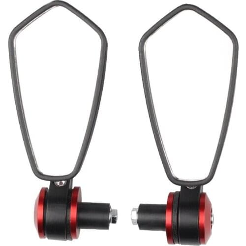 2Pcs Motorcycle Aluminum 7/8" 22mm Bar End Side Rearview Mirror Universal Motorbike Bike Handlebar Rear View Mirrors Universal