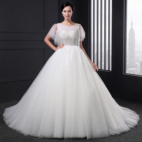 SL-009 wedding dress 2020 long blanco boho sexy backless tulle beaded sencillo elegante cheap celebrity robe prom lace dress