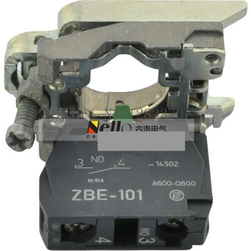 [ZOB] Authentic original XB4 / 5 base with a normally open contact ZB4-BZ101 NO contacts made in France ---10pcs/lot