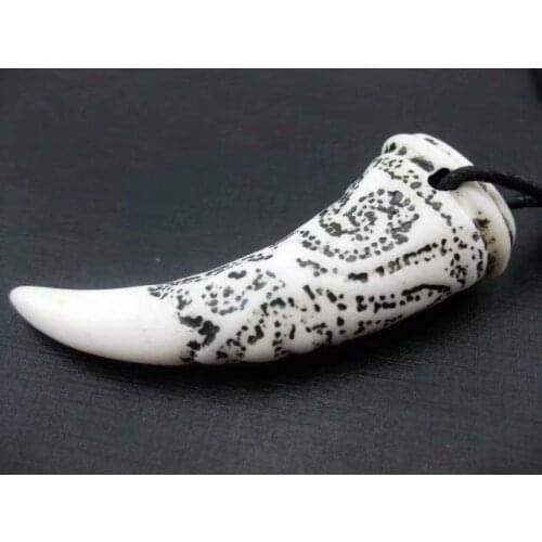 10 pcs Imitation Yak Bone Carved Biker Mens Key ring Amulet Keychain