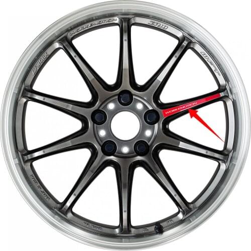 4x Car Stickers Graphic Automobile Body Decal Accessories Wheel Hub Rims Decorate Decals for Work Emotion ZR10