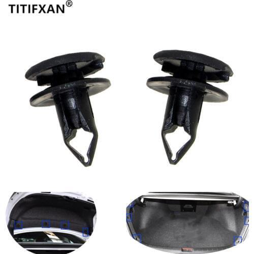 5pcs 6.5mm Hole Original factory Car trunk fasteners for Honda Accord Civic City Fit Spirior Odyssey lining trim push-in clips
