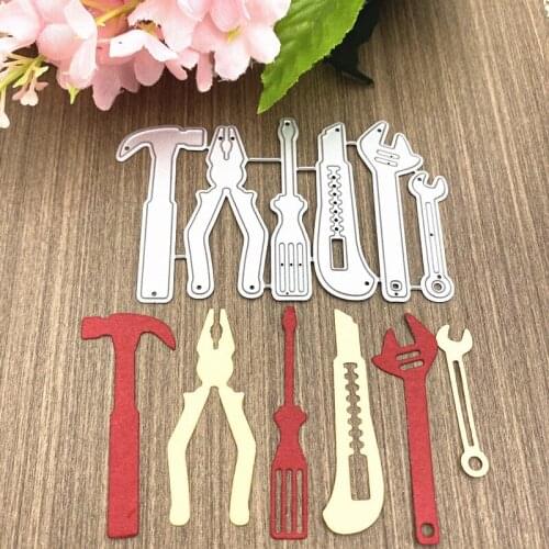 6pcs Tool Metal Cutting Die Stamp Die Scrapbook Album Carbon Steel Die DIY Postcard Manual Die Template Decorative Embossing Die