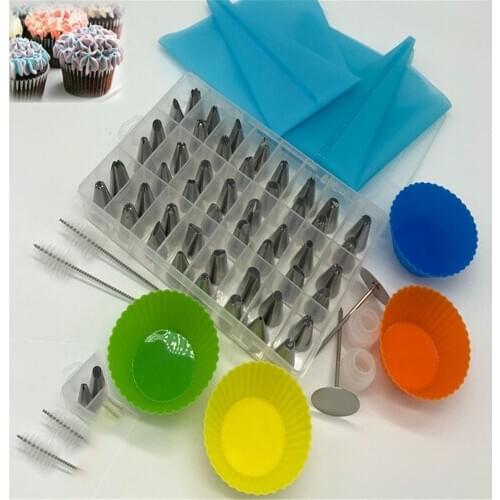 60PCS Cake Decorating Good Quality Stainless steel Icing Piping Nozzles Pastry Tips Set Cake Baking Tools Accessories