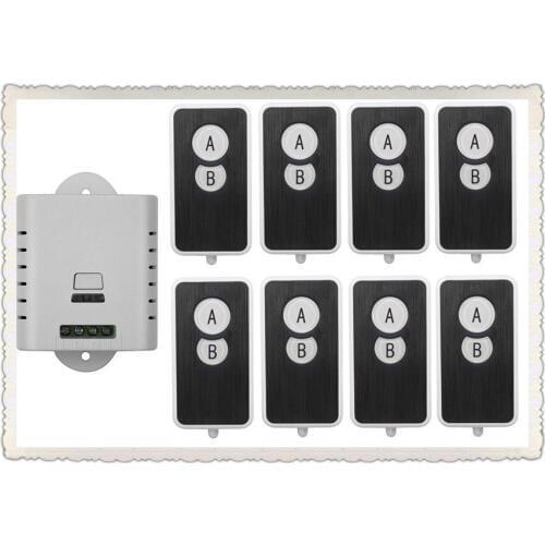 85V 110V 120V 220V 250V 1CH RF Wireless Remote Control Switch System 8 transmitter and 1 receiver universal gate remote control